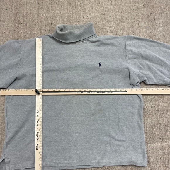 vintage Polo Ralph Lauren Turtle Neck mens xl gray 2000 y2k - Picture 8 of 11